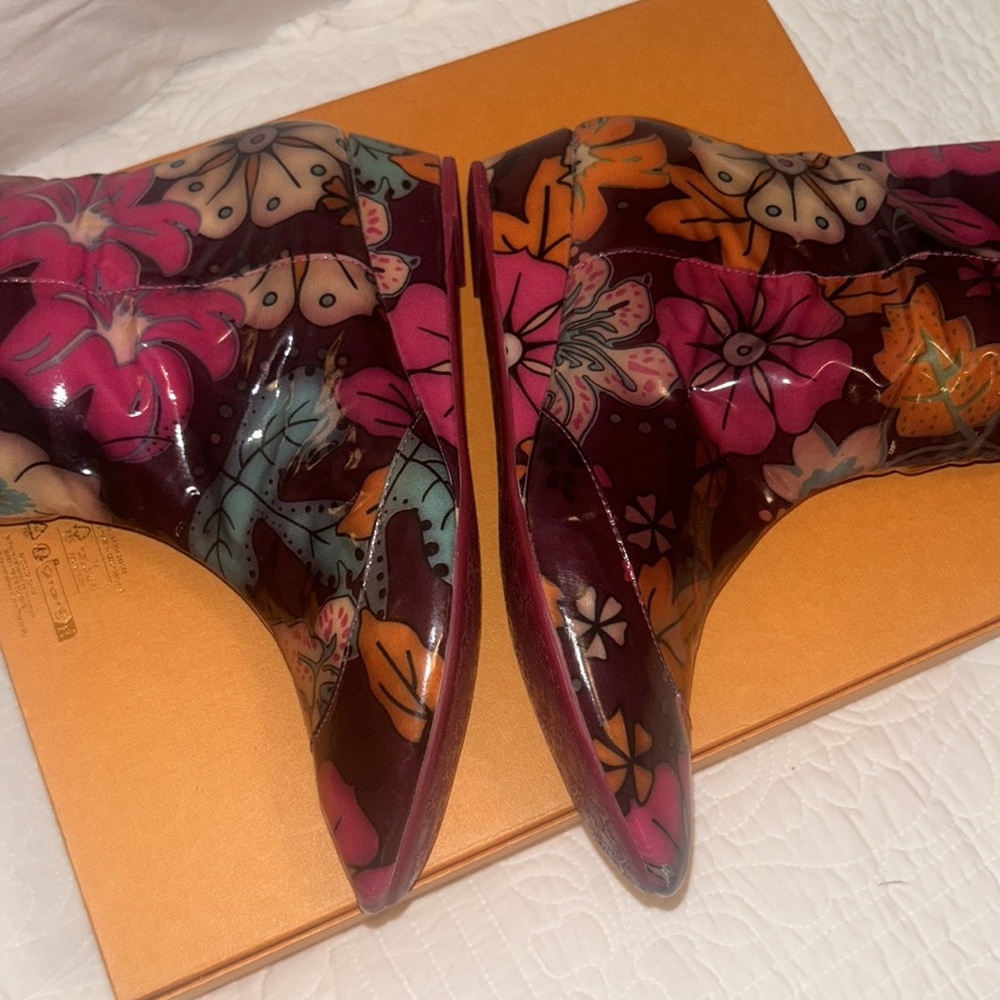 Poetic License Flowered Bohemian Soho Rain Boots View 5